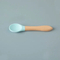 Pet Supplies Silicone Pet Cat Dog Feeding Spoon with Beech Wood Handle