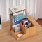 Office Supplies Bamboo Desk Organizer Storage Box Pencil Holder Stationery Caddy