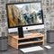 Double-Layer Bamboo Desktop Storage Shelf Computer Riser Monitor Stand