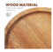 Round Acacia Wooden Nuts Fruit Snack Appetizer Serving Tray Plate