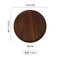 Decorate Dressing Table Large Round Walnut Wood Dried Fruit Tray Wooden Dinner Plate