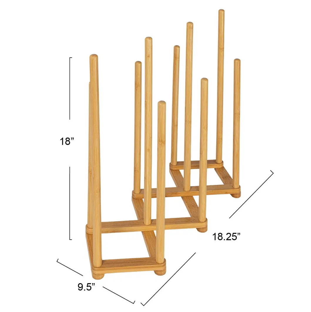 Free Standing 5 Pair Bamboo Boot Rack