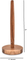 Acacia Wood Paper Towel Holder Rolls Paper Holder for Kitchen, Toilet, Pantry and Bathroom