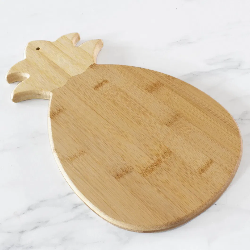 Tropical Pineapple Bamboo Serving Board for Fruits and Snacks