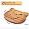 Rustic Cute Acacia Wood Cheese Plate for Charcuterie Boards & Wine Nights