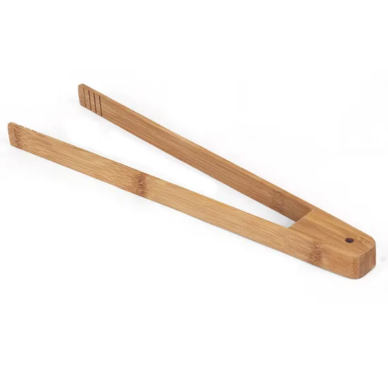 Bamboo Fork Spoon Salad Tongs for Kitchen