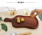 Wholesale Paddle Shape Ebony Wood Serving Tray with Handle