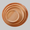Heavy Duty Decorative Round Beech Wood Dessert and Dinner Plate Set
