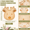 2 - Piece Reindeer - Shaped Bamboo Christmas Serving Trays for Cheese, Snacks, Charcuterie at Christmas Party