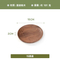 Rustic Black Walnut Round Wood Serving Plate Sets for Sushi / Snack / Dessert
