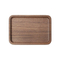 Custom Rectangular Round and Square Black Walnut Wooden Serving Tray / Dinner Plate