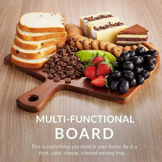 Paddle Shape Wood Pizza Serving Board Cutting Board