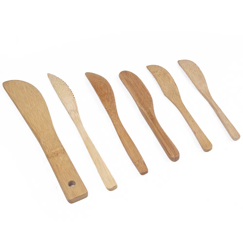 Manufacture Custom Design Bamboo Butter Knife Camping Knife Baby Knife for Kitchen