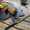Pineapple Shape Slate Cheese Serving Platter for Meat / Fruit / Sushi