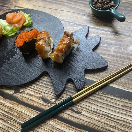 Pineapple Shape Slate Cheese Serving Platter for Meat / Fruit / Sushi