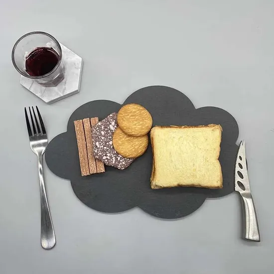 Cloud Shape Stone Tray Slate Serving Platter