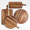 Large Round Wood Chopping Board Charcuterie Board for Entertaining