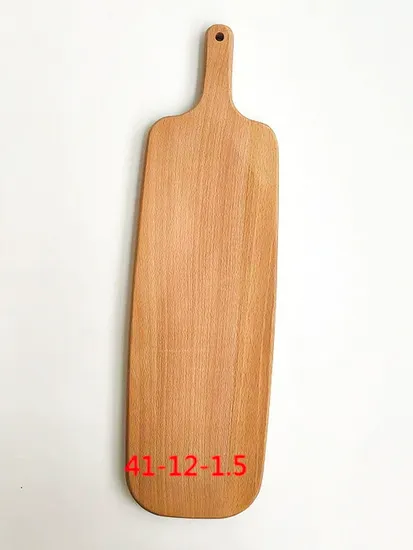 Durable Beech Wooden Serving Tray for Fruit Pizza Sushi BBQ
