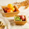 3 Piece Round Bamboo Food Display Riser Set Salad Bowl Set
