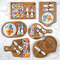 Round Shape Marble and Wood Cheese Board with Handle