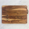 Custom Engraved Logo Large Wood Cutting Board with Leather Rope