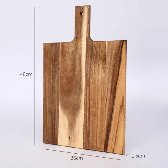 Large Paddle Shape Wood Serving Board for Charcuterie Cheese Fruit