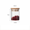 Borosilicate Glass Storage Jar with Bamboo Lid for Nut Cookie Biscuits Candy Coffee Food Packaging