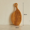 Custom Kitchen Designs Olive Wood Serving Platter Cheese Board with Handle