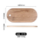 Oval Shape Oak Wood Snack Cheese Charcuterie Sushi Serving Board with Hanging Hole