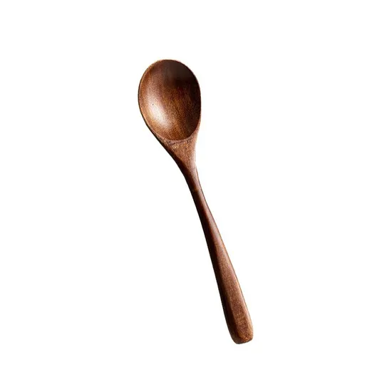 Japanese Small Solid Wooden Spoon Rice Spoon Soup Spoon for Eating