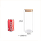 Clear Glass Food Storage Containers Glass Jars with Airtight Bamboo Lid