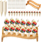 Household Bamboo Wooden Desktop Storage Shelf Party Banquet Dessert Shelf Food Cones Holders