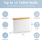 White Color Bathroom Toilet Paper Storage Basket