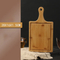 Sustainable Round Bamboo Fruit and Bread and Cheese Serving Board with Handle