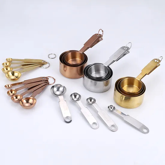 Easy to Store 5 PCS Staninless Steel Small Measuring Spoons