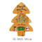 Custom Christmas Tree Shape Bamboo Cutting Board Serving Board Cheese Board