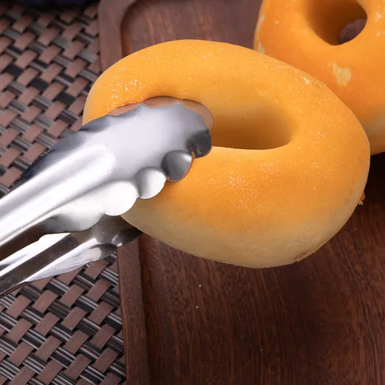 Multi-Functional Stainless Steel BBQ Tongs Fried Food Clip Kitchen Tongs