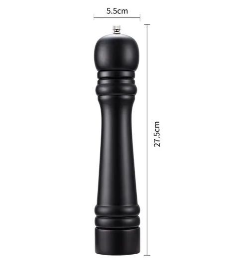 Manual Pepper Grinder Pepper Mill with PU Baked Paint and Ceramic Grinding Core