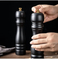 8-Inch Black PU Painted Wooden Pepper Grinder Sea Salt Grinder