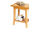 Household Bamboo Bathroom Shower Bench with Towel Hange