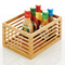 Custom Multi-Functional Hollowed-out Bamboo Storage Basket Set for Household Sundries /Fruits / Vegetables.