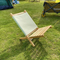 Portable Foldable Beech Wood Relaxing Chair Camping Chair for Deck, Garden, Backyard & Lawn, Fire Pit (Beech)