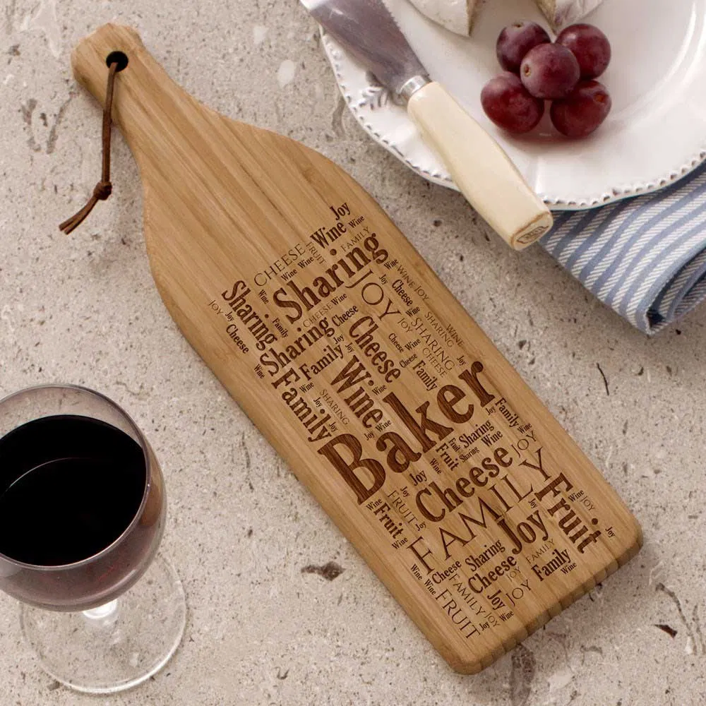 Portable Paddle Bamboo Kitchen Cheese Cutting Board Serving Board Set Bulkbuy