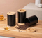 Black Metal Canisters Sets for Coffee Tea Sugar Storage