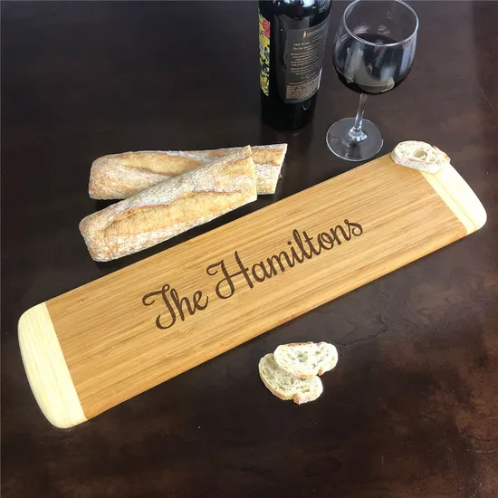 Elegant Bamboo Serving Board Cutting Board for Charcuterie and Cheese Displays