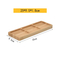 Supply 4 Divided Bamboo Serving Dish Food Tray