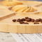 8 Inch 4 Divided Bamboo Multipurpose Bamboo Serving Plates for Dining/Coffee Table /Charcuterie