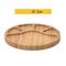 Natural Round Bamboo Dinner Plate for Children