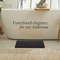 Black Color Household Bamboo Bath Mat for Bathroom