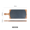 Square Shaped Acacia and Slate Serving Board Cheese Board for Snack / Dessert / Charcuterie